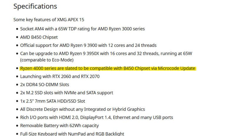 amd-ryzen-4000-vermeer-b450-support-768x461 amd ryzen 4000 vermeer b450 support 768x461 ลือ!! สาวก AMD อาจมีเฮ!! เมนบอร์ดซ็อกเก็ต AM4 รุ่นเก่าอาจจะรองรับการทำงานซีพียู AMD Ryzen 4000ซีรี่ย์ สถาปัตย์ ZEN3 รุ่นใหม่ได้