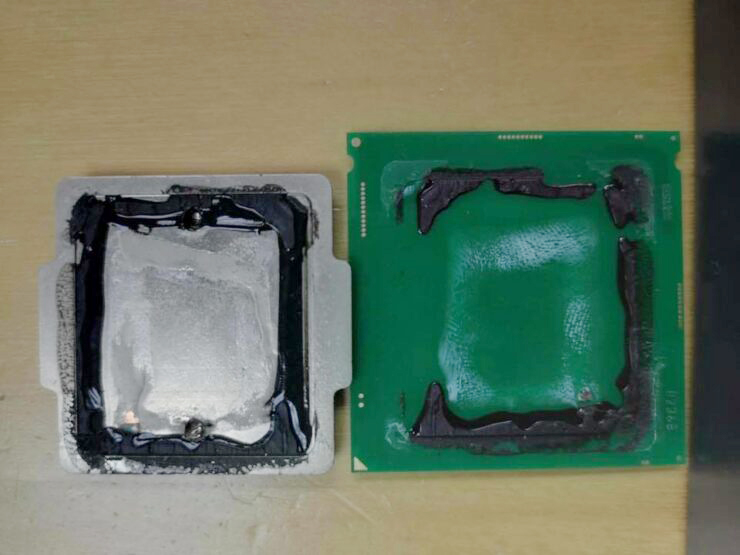 intel core desktop cpu counterfeit scam 3 740x555 ระวัง!! ซีพียูปลอมจากจีนระบาดในตลาดออนไลน์โดยทำการติดสติ๊กเกอร์ปลอมกระดองเปล่าและไม่มี DIE ในตัวซีพียู  