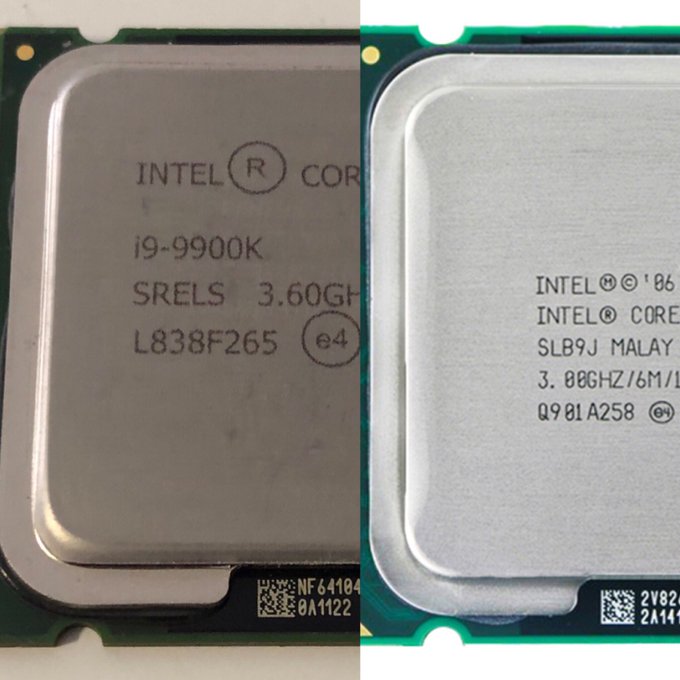intel core desktop cpu ihs scam 3 ระวัง!! ซีพียูปลอมจากจีนระบาดในตลาดออนไลน์โดยทำการติดสติ๊กเกอร์ปลอมกระดองเปล่าและไม่มี DIE ในตัวซีพียู  