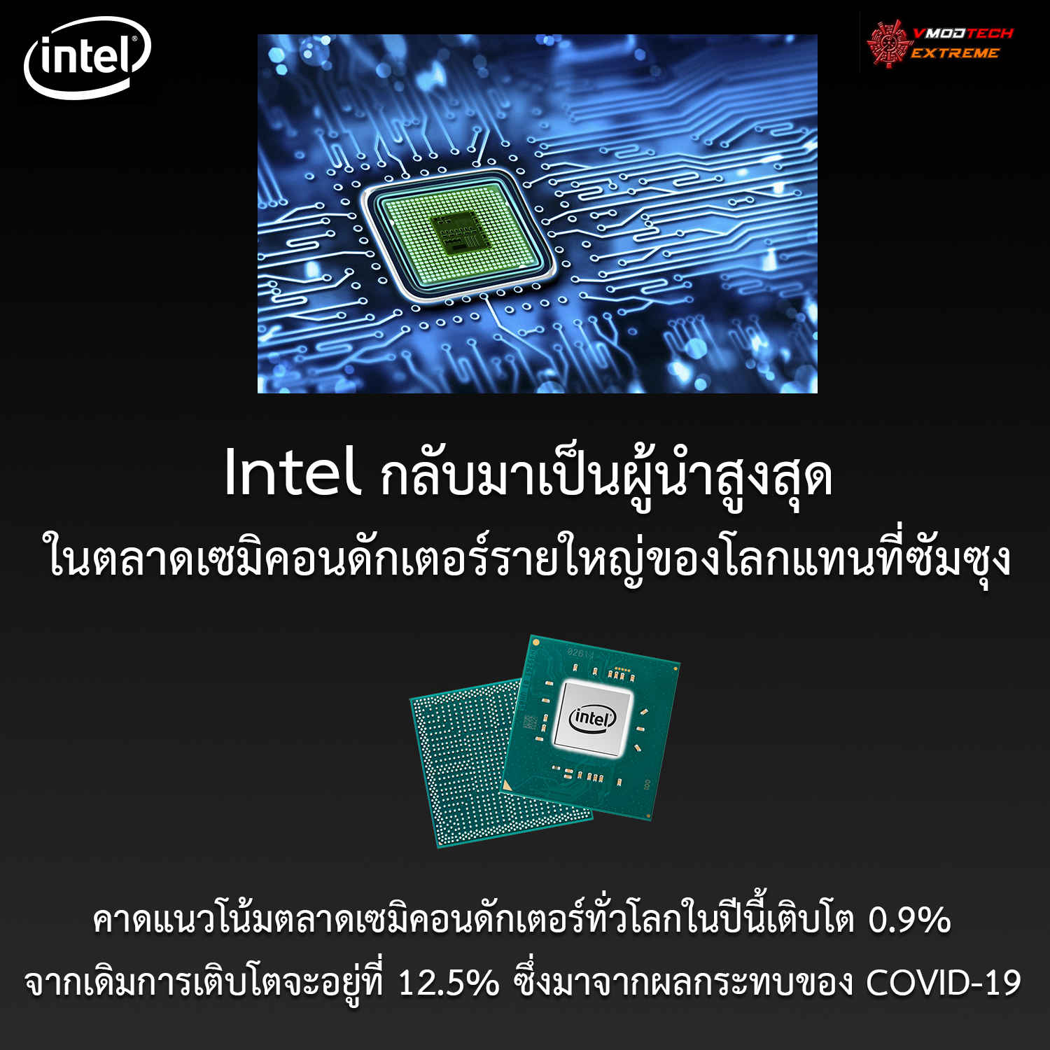 intel top position semiconductor market Intel กลับมาเป็นผู้นำสูงสุดในตลาดเซมิคอนดักเตอร์รายใหญ่ของโลกแทนที่ซัมซุง 