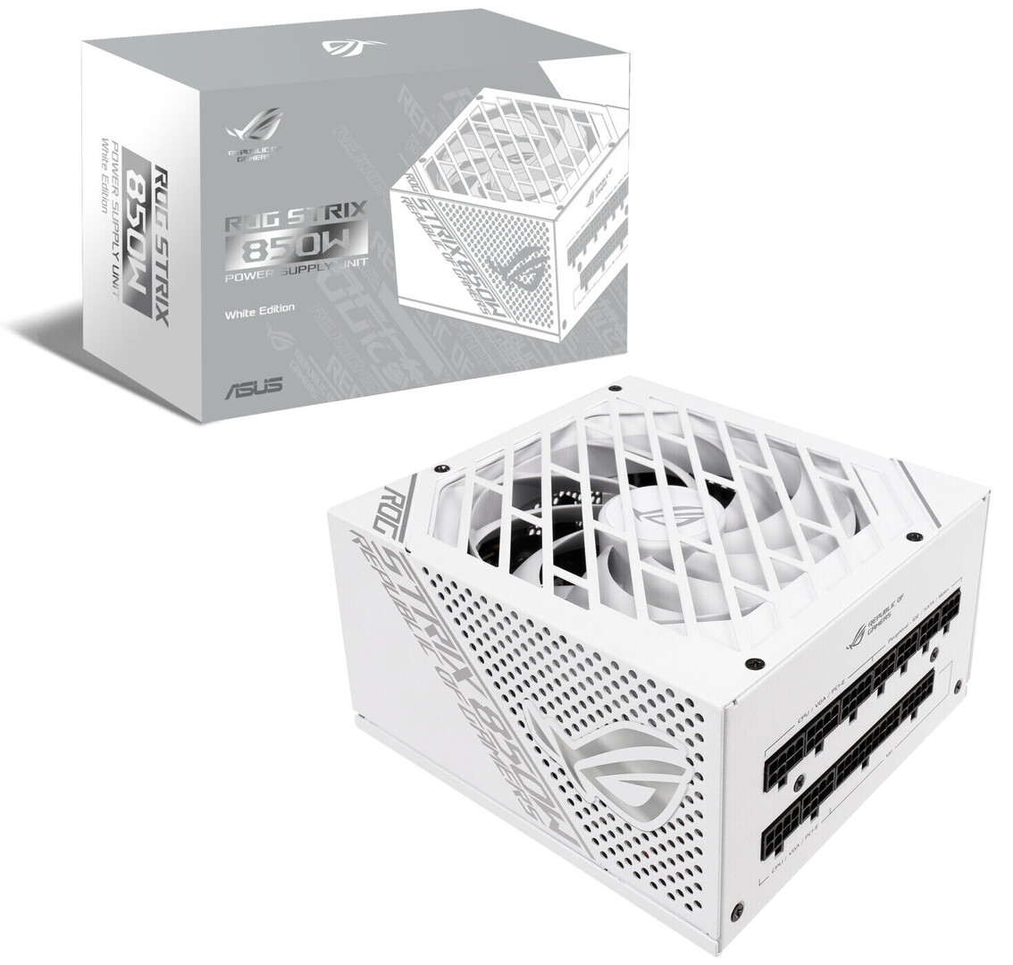lv4lmpb9vmpzfuvp เอซุสเปิดตัว ASUS ROG Strix 850W White Edition พาวเวอร์ซัพพลายรุ่นใหม่ล่าสุดมาตรฐาน 80 Plus Gold 