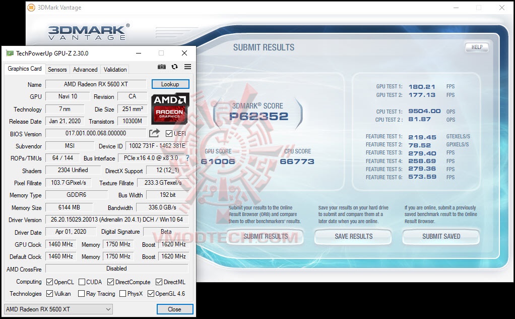 van MSI AMD Radeon RX 5600 XT MESH OC Review