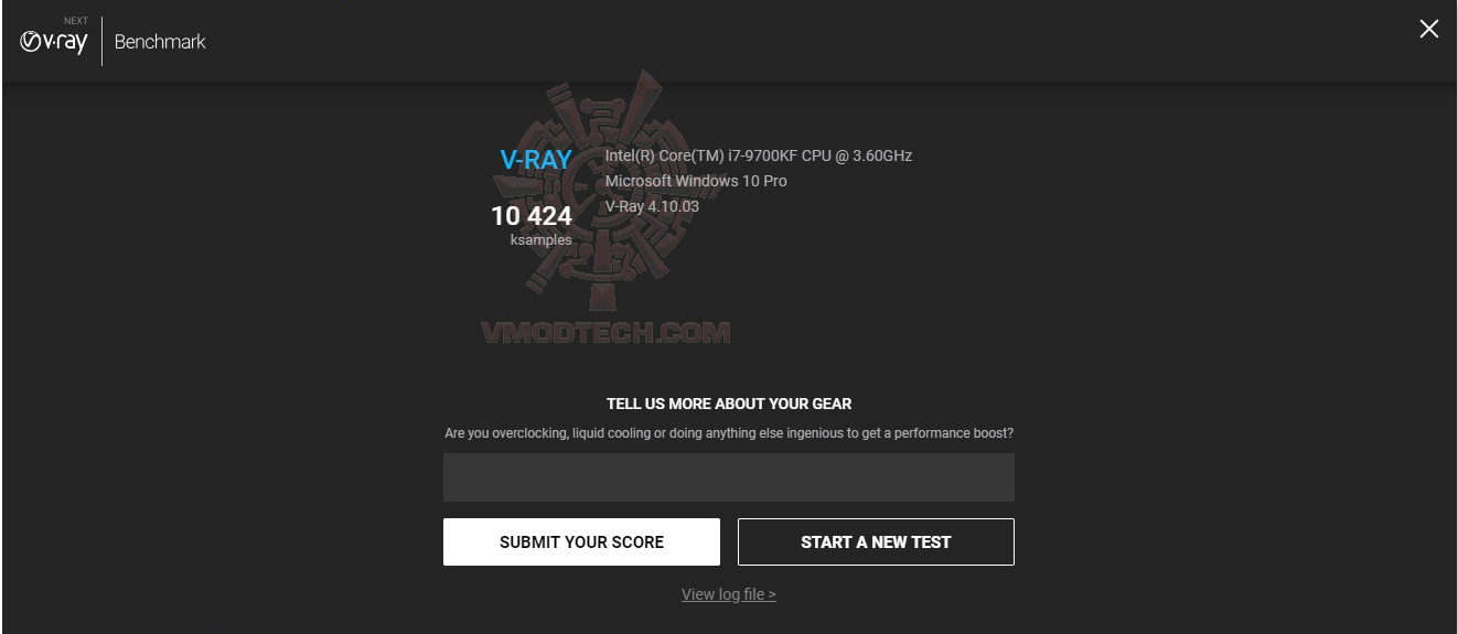 vray INTEL CORE i7 9700KF PROCESSOR REVIEW