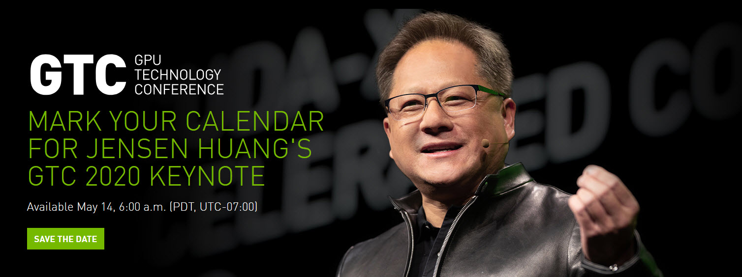 2020 04 26 14 54 53 NVIDIA เตรียมเปิดเผยข้อมูลสำคัญพร้อมบอกใบ้ “GET AMPED” ในงาน GTC 2020 ที่กำลังจะมาถึงในวันที่ 14 พฤษภาคมที่จะถึงนี้ 