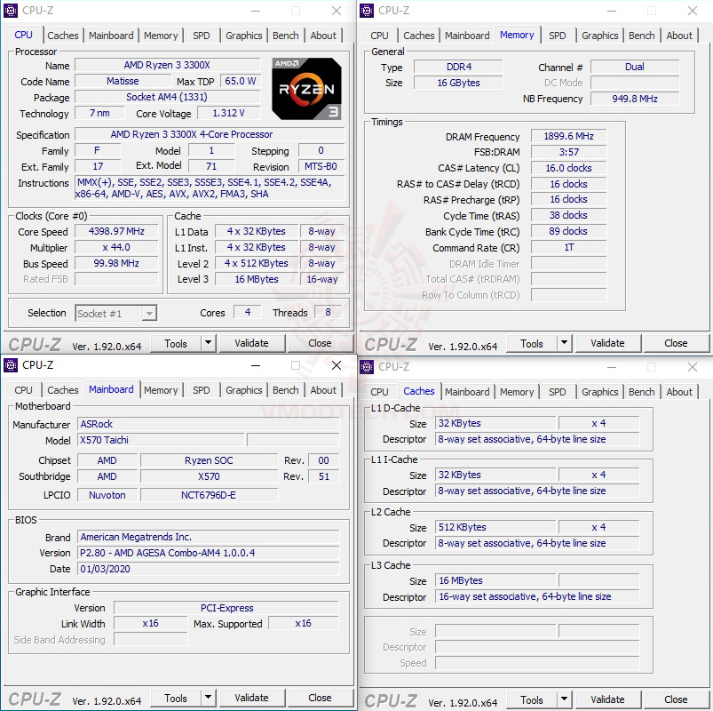 cpuid oc AMD RYZEN 3 3300X PROCESSOR REVIEW