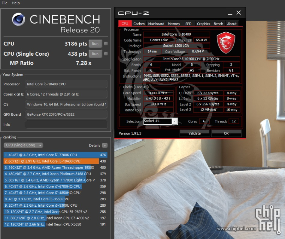 intel-core-i5-10400-cinebench-r20 intel core i5 10400 cinebench r20 หลุดผลทดสอบ Intel Core i5 10400 สถาปัตย์ Comet Lake S รุ่นใหม่ล่าสุดอย่างไม่เป็นทางการ ประสิทธิภาพแรงกว่าเดิม 41 45% กันเลยทีเดียว
