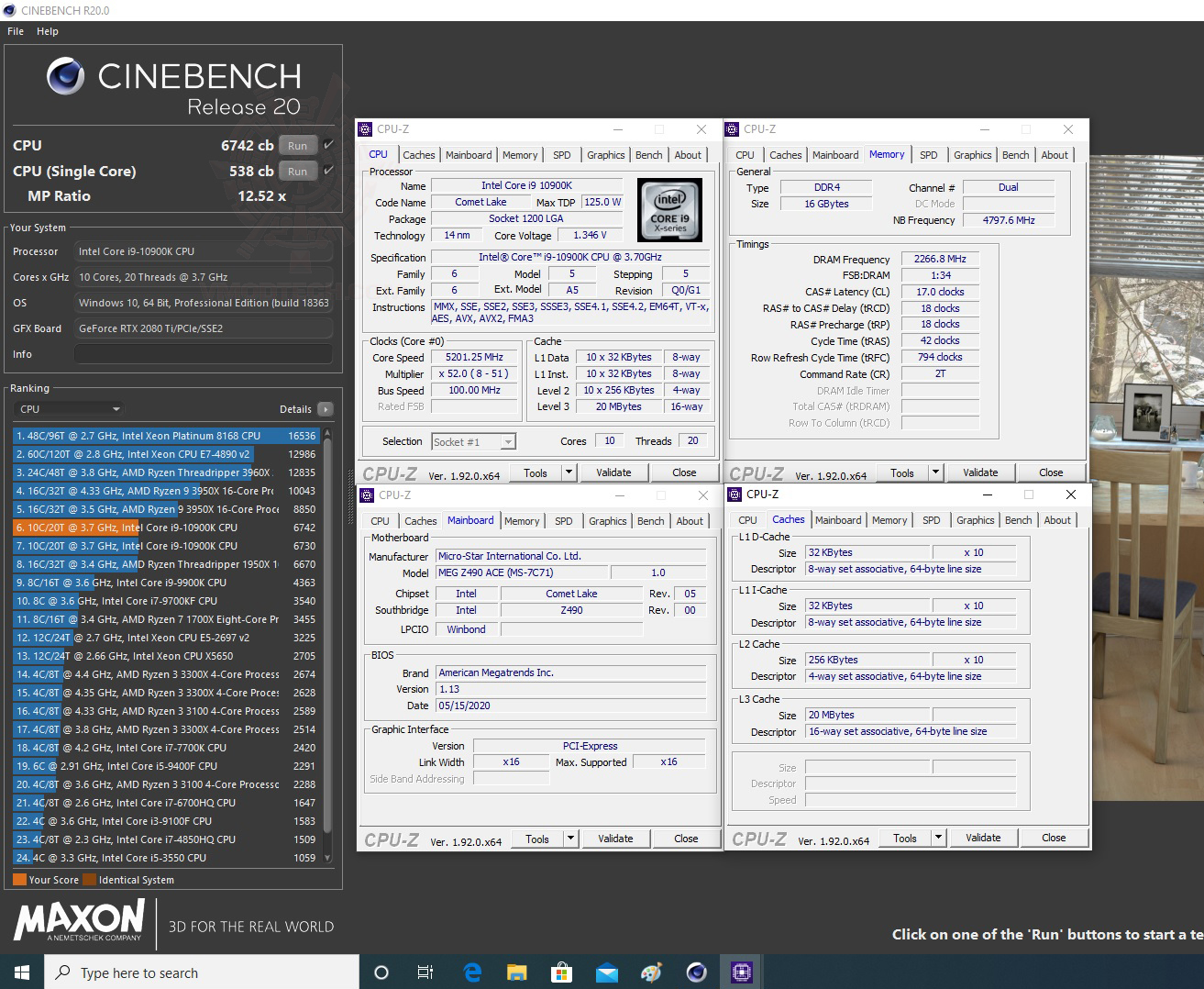 c20 oc INTEL CORE i9 10900K PROCESSOR REVIEW