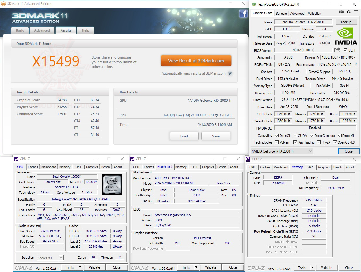 11x ASUS ROG MAXIMUS XII EXTREME REVIEW