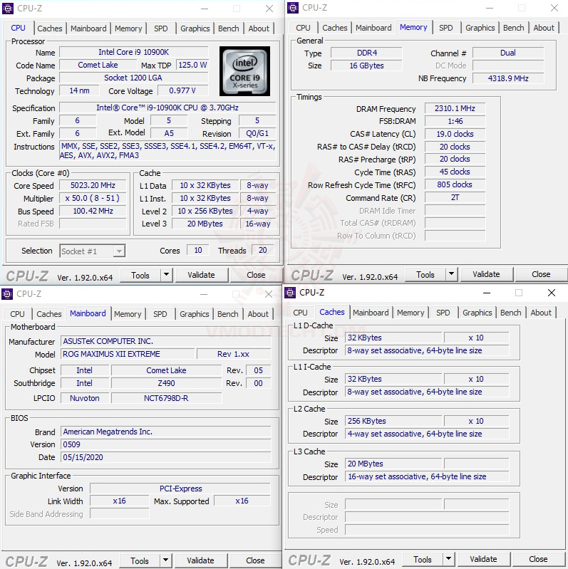 ddr4600 ASUS ROG MAXIMUS XII EXTREME REVIEW