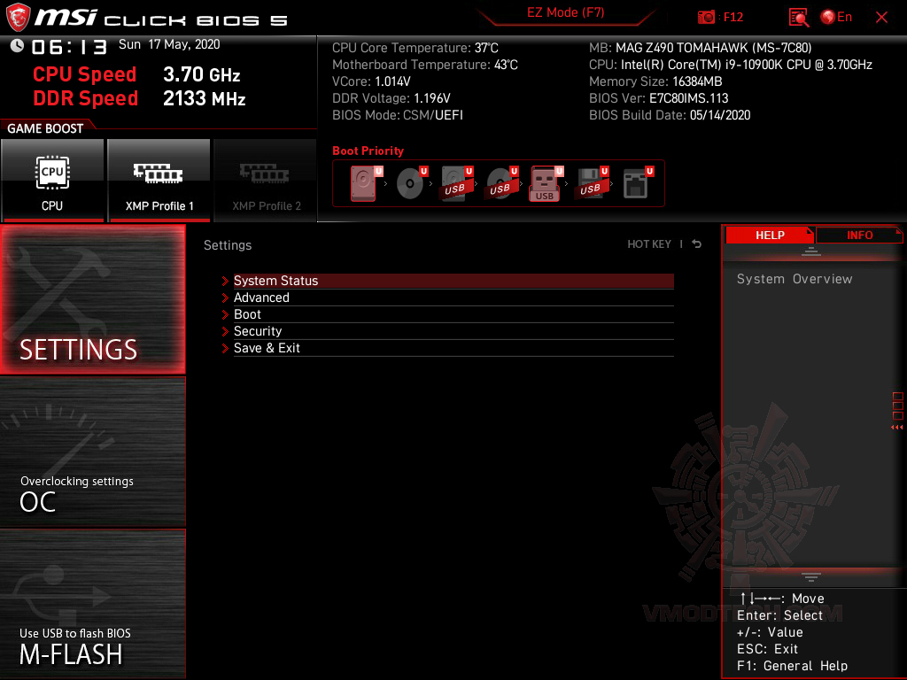msi snapshot 00 MSI MAG Z490 TOMAHAWK REVIEW