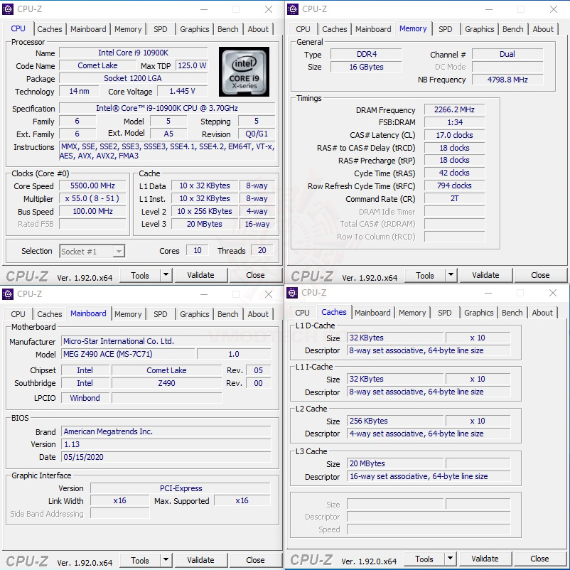 cpuid maxx MSI MEG Z490 ACE REVIEW