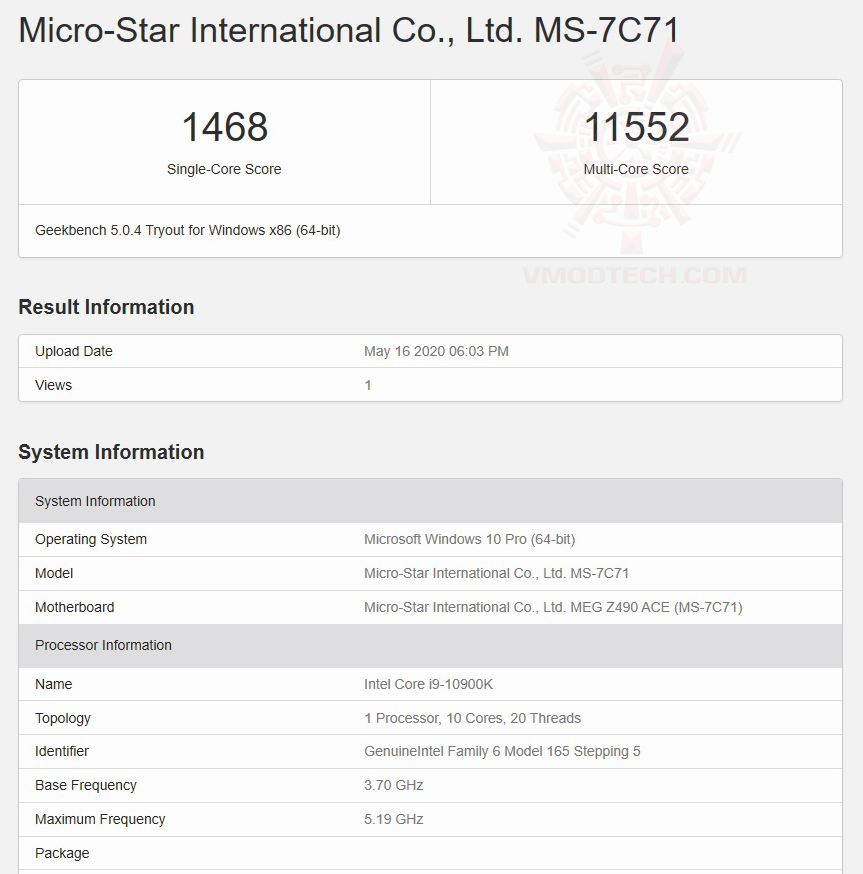 gekk5 oc MSI MEG Z490 ACE REVIEW