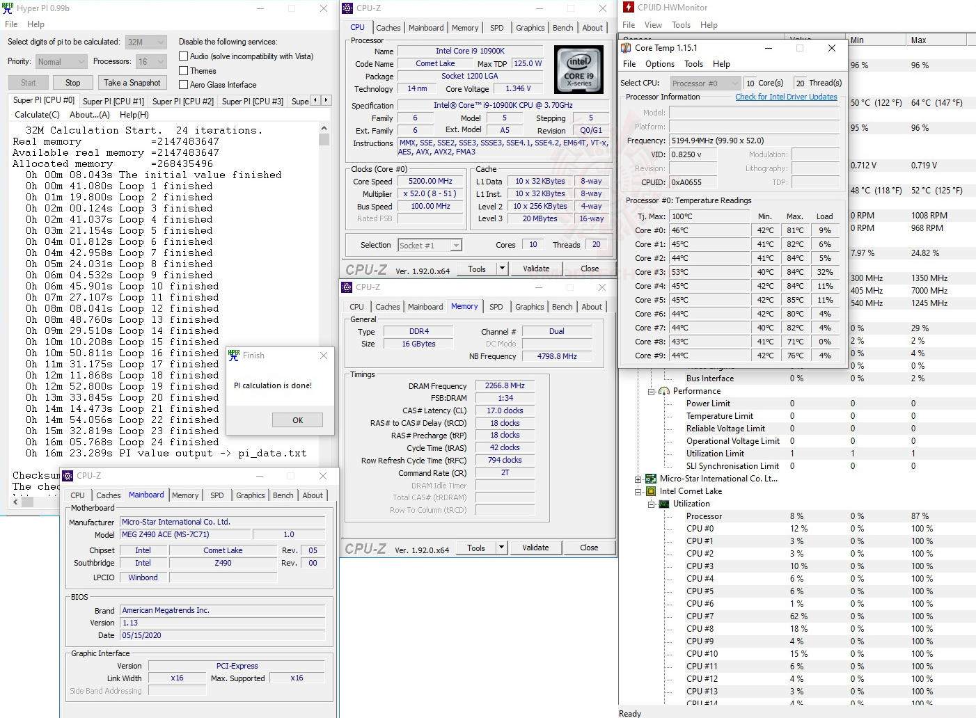 h32 1 oc MSI MEG Z490 ACE REVIEW