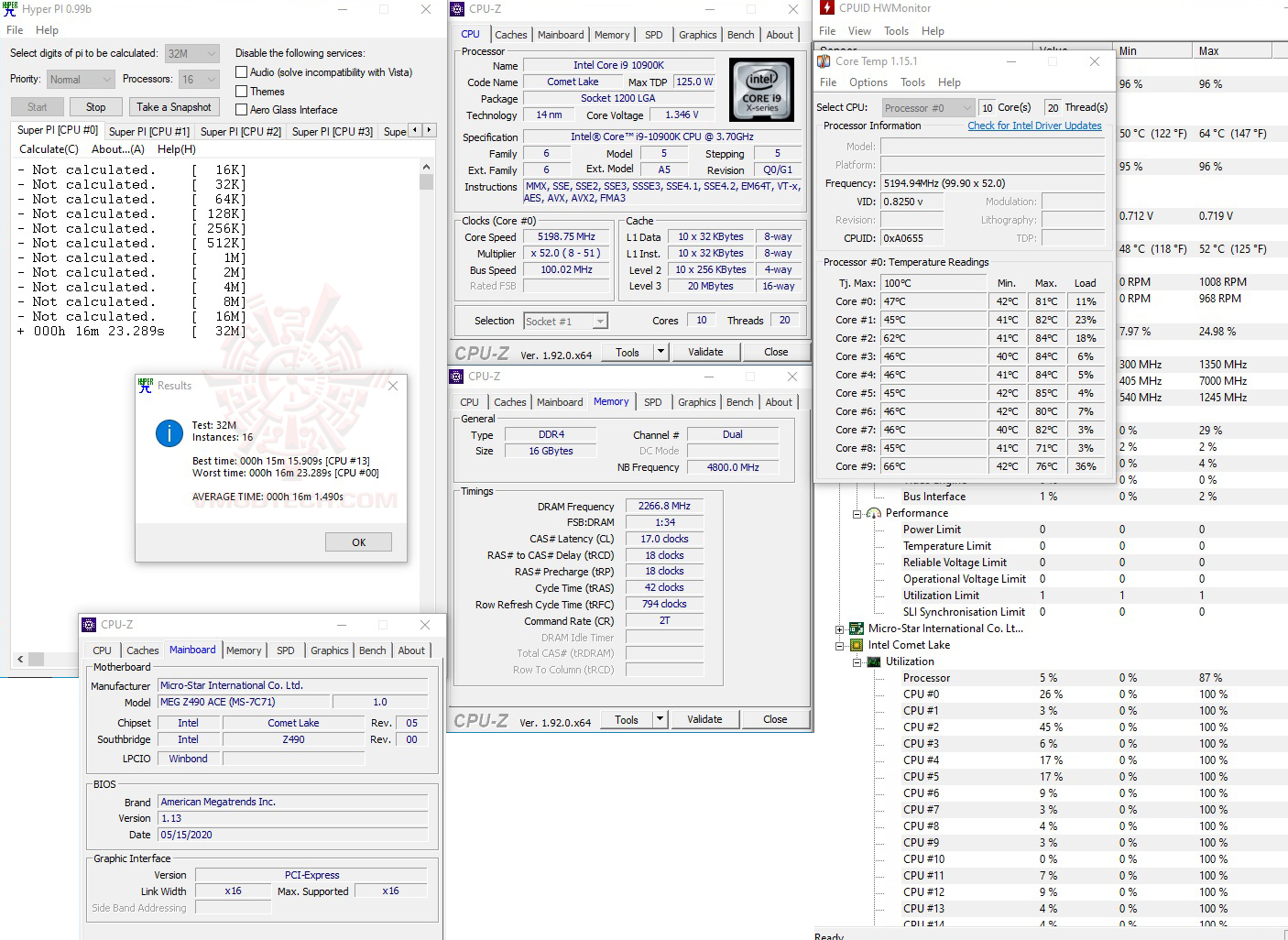 h32 2 oc MSI MEG Z490 ACE REVIEW