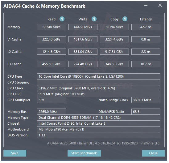 mem oc MSI MEG Z490 ACE REVIEW