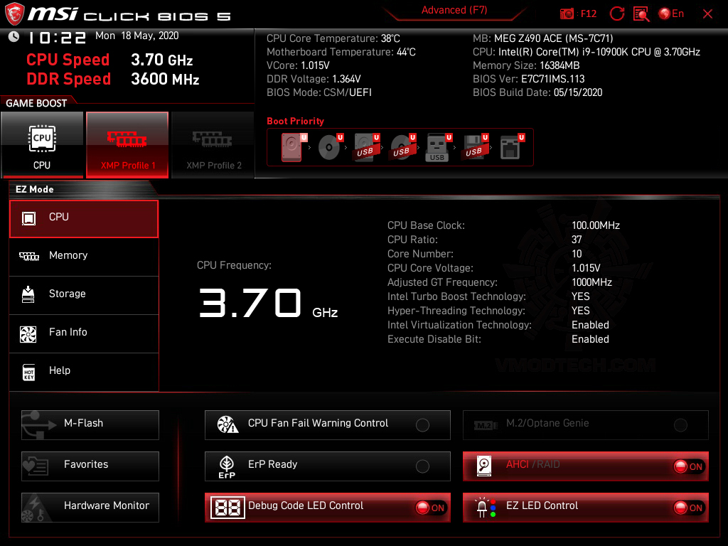 msi snapshot 07 MSI MEG Z490 ACE REVIEW