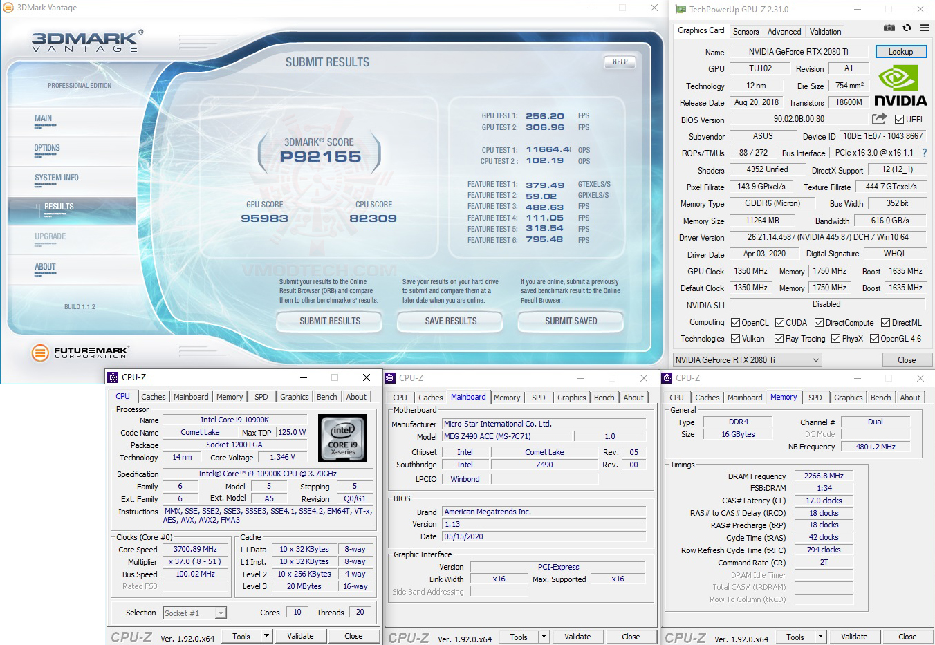 vt oc MSI MEG Z490 ACE REVIEW