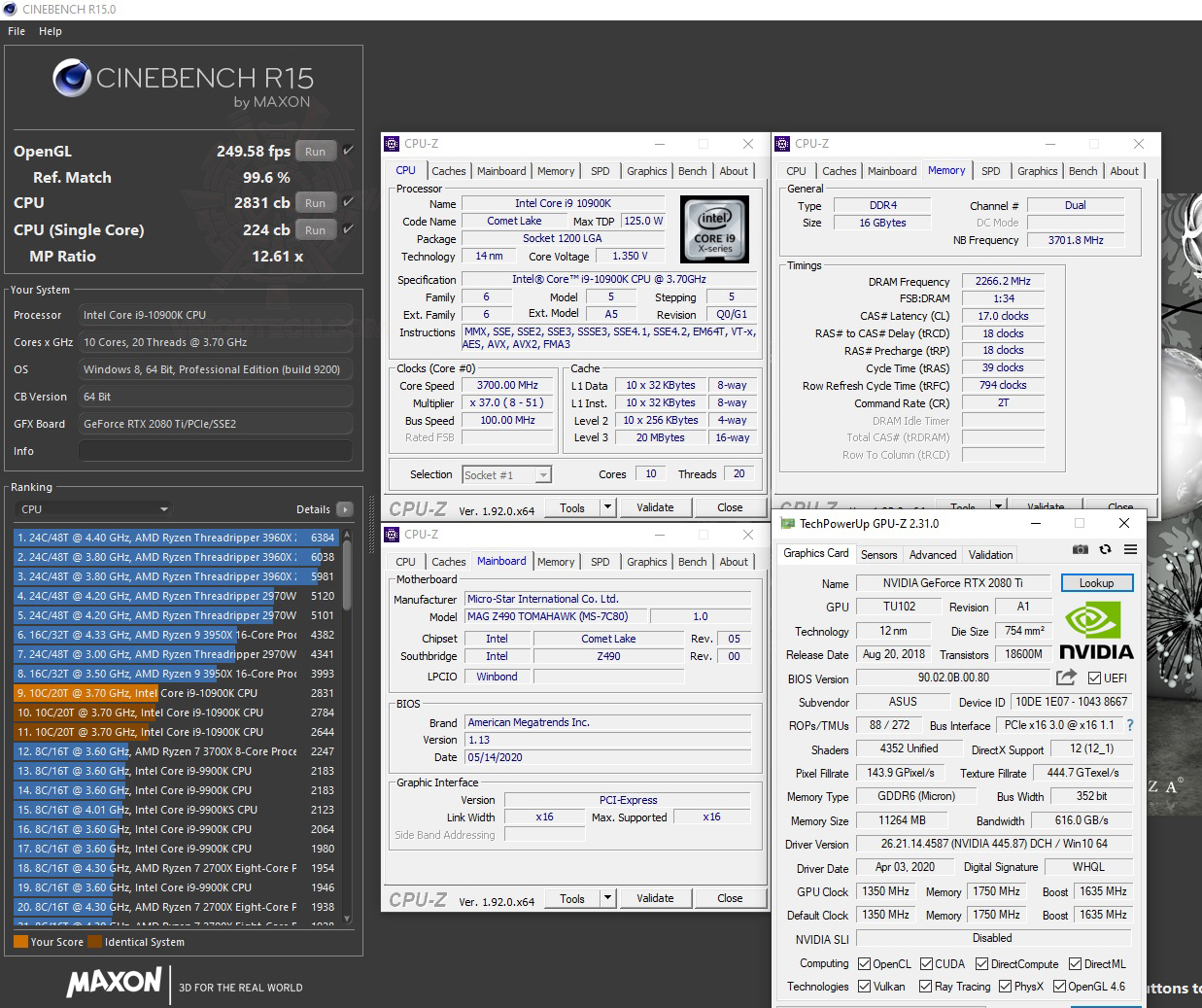 c15 MSI MAG Z490 TOMAHAWK REVIEW