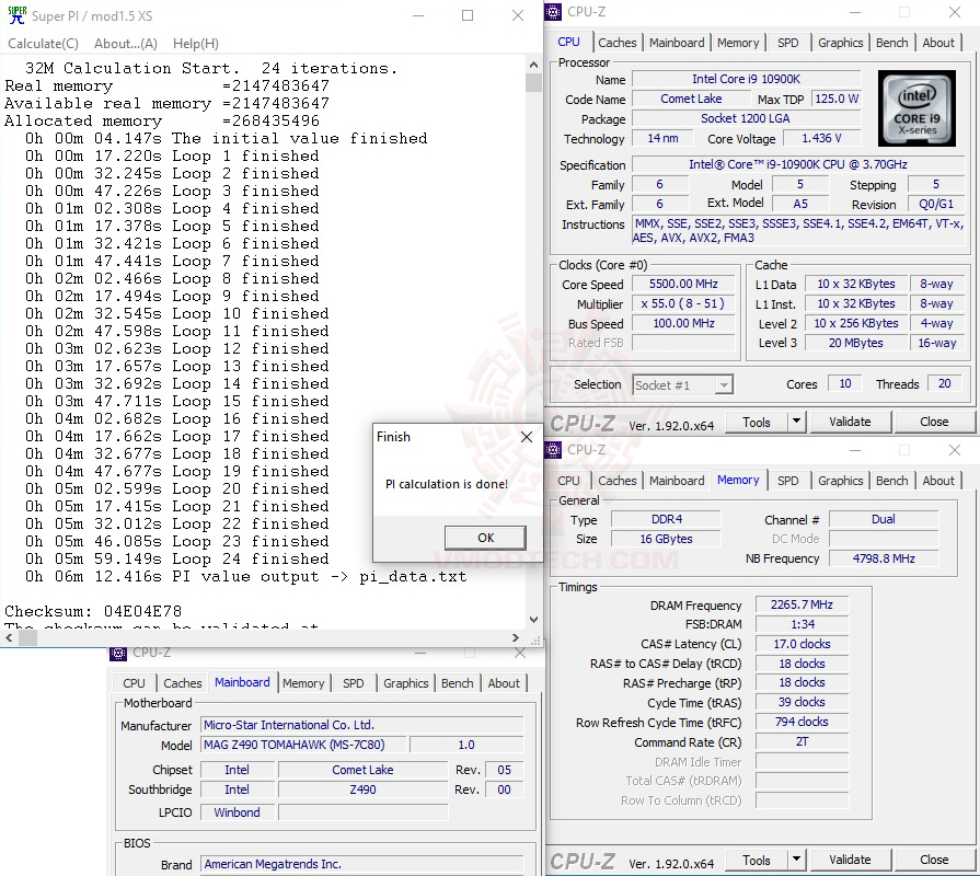 s32 max MSI MAG Z490 TOMAHAWK REVIEW