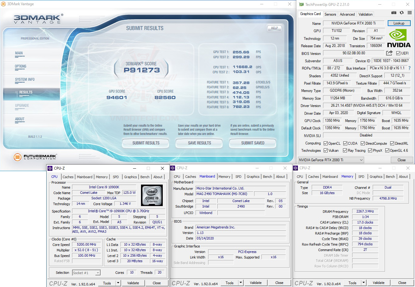 vt MSI MAG Z490 TOMAHAWK REVIEW