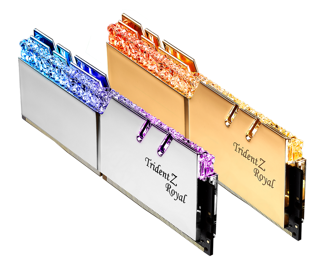 00 tridentzroyal main G.SKILL เปิดตัวแรม DDR4 รุ่นใหม่ล่าสุดสำหรับซีพียู Intel 10th Gen เมนบอร์ด Z490 ในรุ่น TridenZ Royal DDR4 4400MHz ความจุ 8GB และ 16GB และรุ่น DDR4 4400 ความจุสูงถึง 32GB รุ่นใหม่ล่าสุด ที่สามารถโอเวอร์คล๊อกได้ไกลทะลุ DDR4 5000Mhz เลยทีเดียว!!