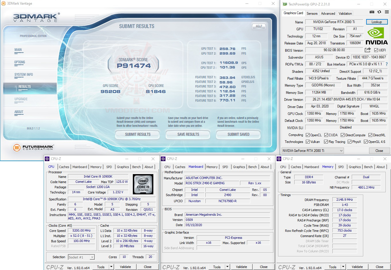vt ASUS ROG STRIX Z490 E GAMING REVIEW