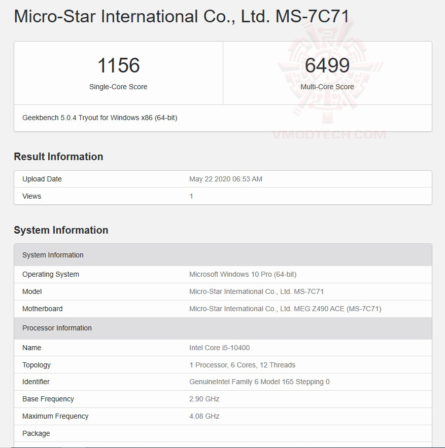 geek5 INTEL CORE i5 10400 PROCESSOR REVIEW