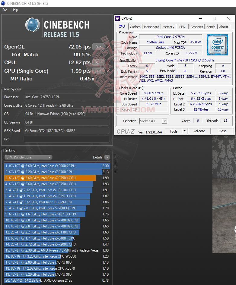 cbr11 ASUS ROG Strix Hero III G531GU with Intel Core i7 GEN 9th Review