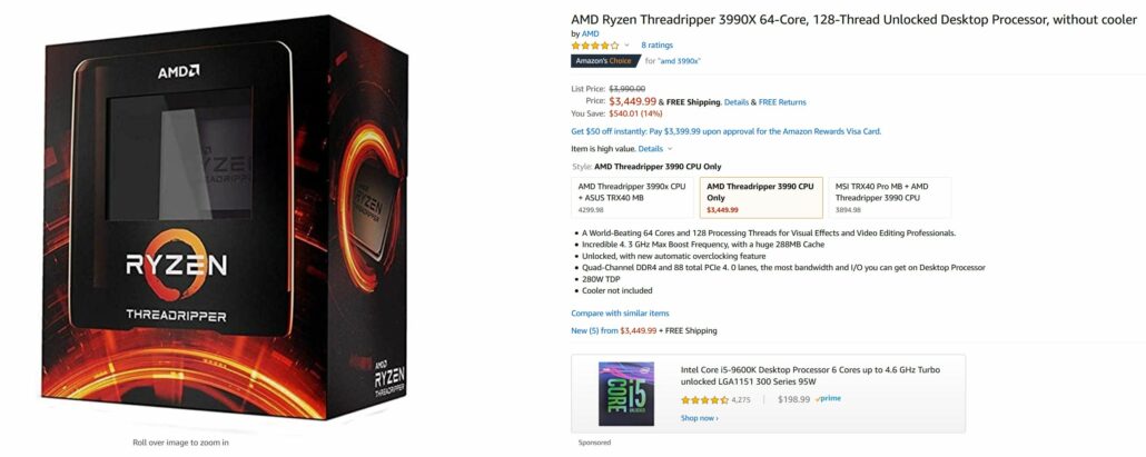 amd ryzen 3990x featured 1030x411 AMD Ryzen Threadripper 3990X ลดราคาลง 540ดอลล่าสหรัฐฯที่เว็บไซต์ออนไลน์ต่างประเทศ 
