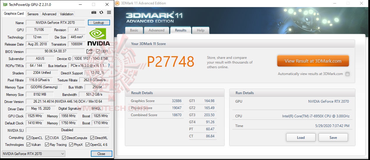 11poc ASUS Dual GeForce RTX™ 2070 EVO V2 OC Edition 8GB