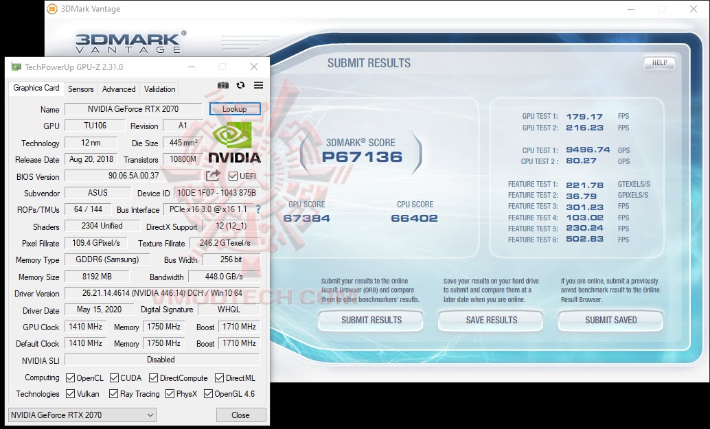 van ASUS Dual GeForce RTX™ 2070 EVO V2 OC Edition 8GB