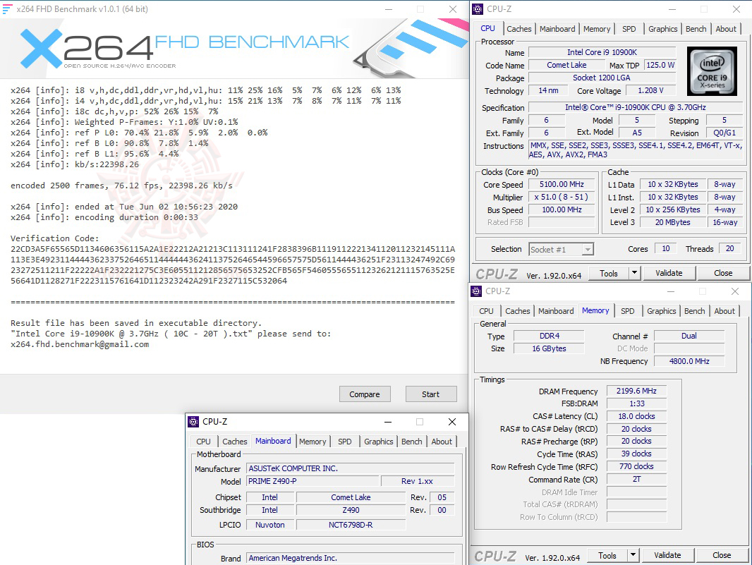 x264-1 x264 1 ASUS PRIME Z490 P REVIEW