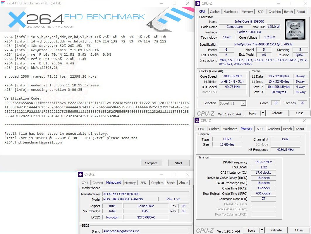 x264 1 ASUS ROG STRIX B460 H GAMING REVIEW