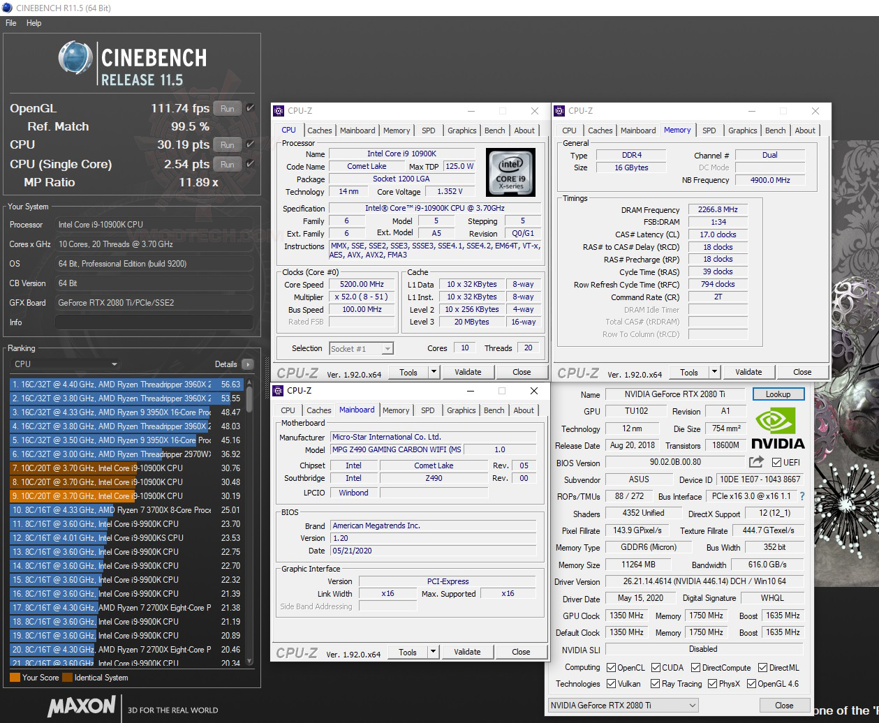 c11 c11 MSI MPG Z490 GAMING CARBON WIFI REVIEW