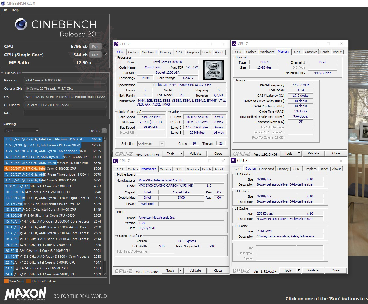 c20 c20 MSI MPG Z490 GAMING CARBON WIFI REVIEW