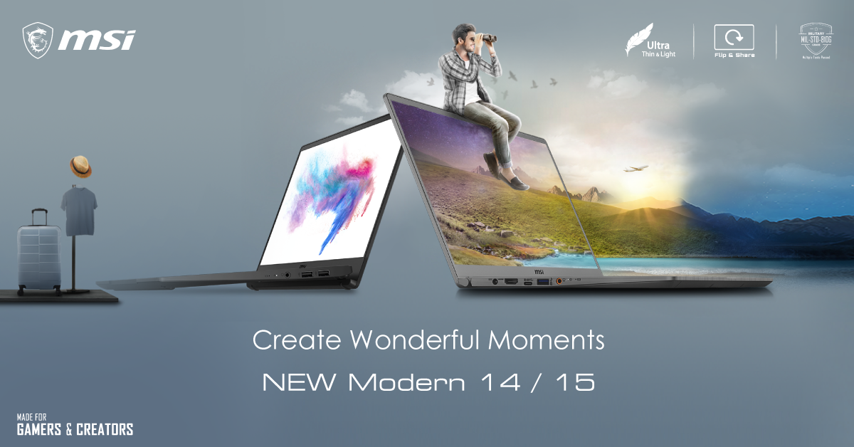 00 thumb จัดเต็มความสร้างสรรค์ วางจำหน่ายพร้อมกันแล้ววันนี้ MSI Modern Series รุ่นใหม่ ทั้ง Intel 10th Gen ผนวกกับ GeForce MX330 และครั้งแรกของ CPU Ryzen 4000 ซีรี่ส์ บน MSI Content Creation ราคาเริ่มต้นที่ 19,990 บาท