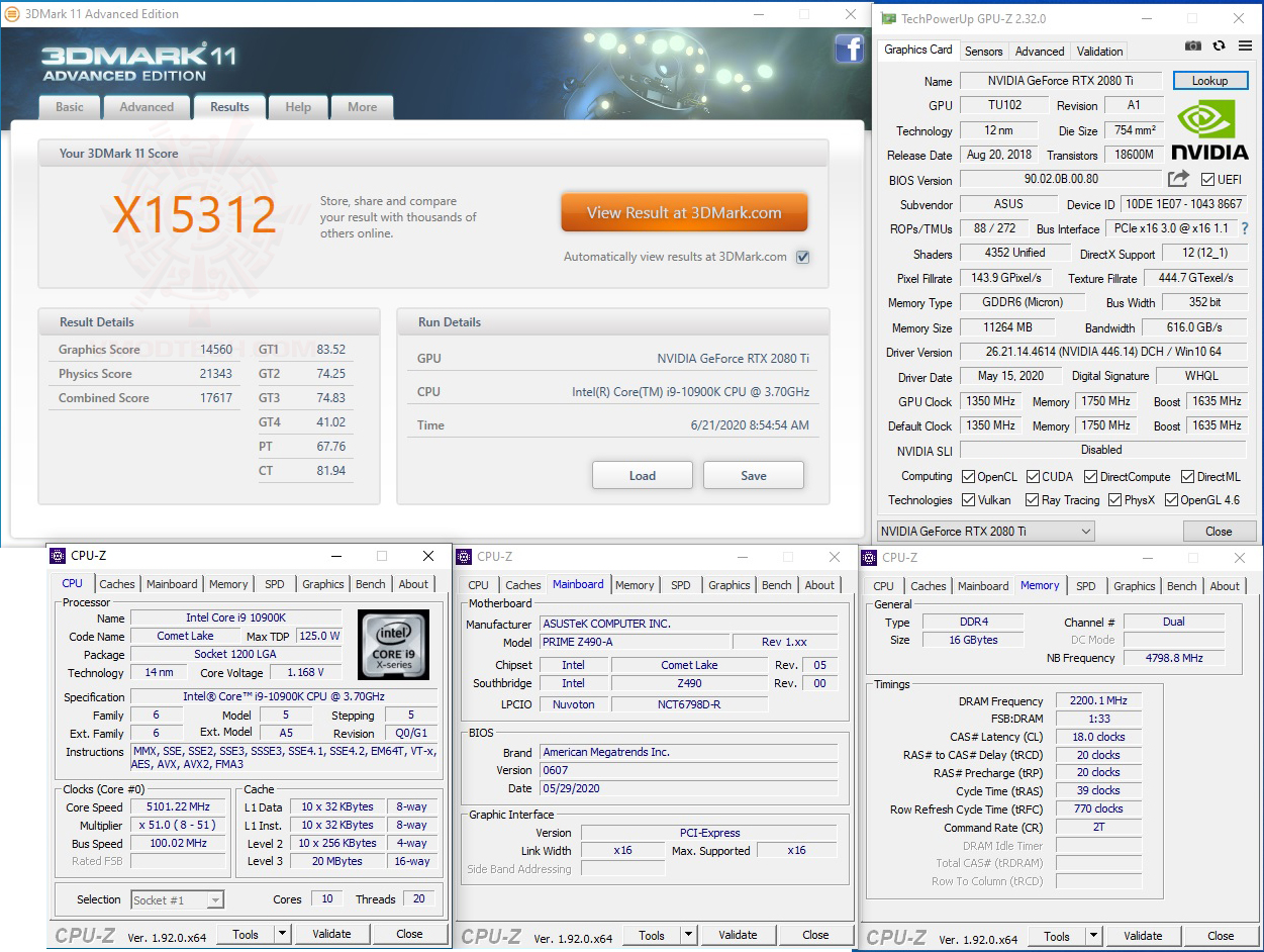 11x 11x ASUS PRIME Z490 A REVIEW