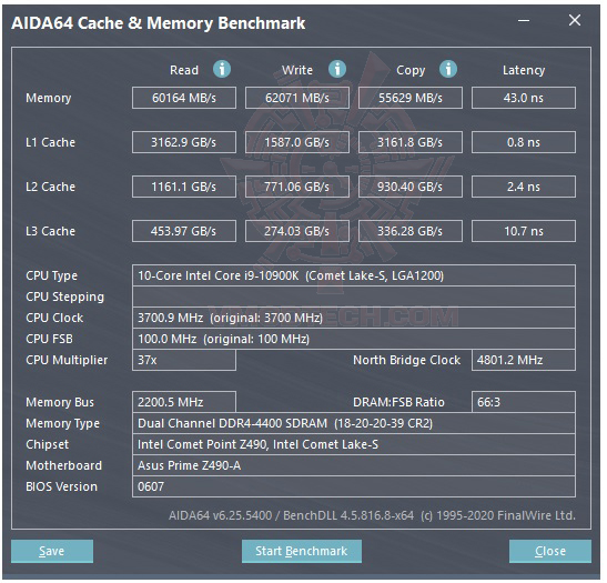 mem mem ASUS PRIME Z490 A REVIEW