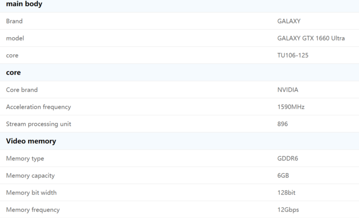 galax-geforce-gtx-1650-ultra-specs-700x426 galax geforce gtx 1650 ultra specs 700x426 ลือ!! Nvidia อาจจะเปิดตัวการ์ดจอรุ่นใหม่ GeForce GTX 1650 Ultra ที่ใช้ชิป TU106 125 ตัวเดียวกันกับ RTX 2070