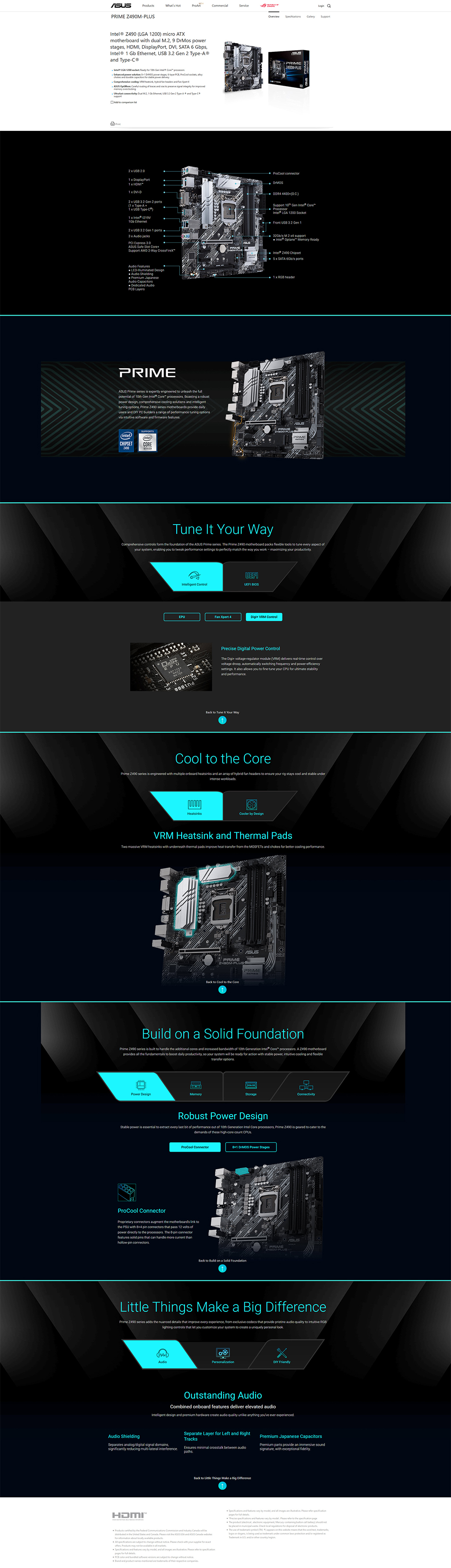 spec spec ASUS PRIME Z490M PLUS REVIEW