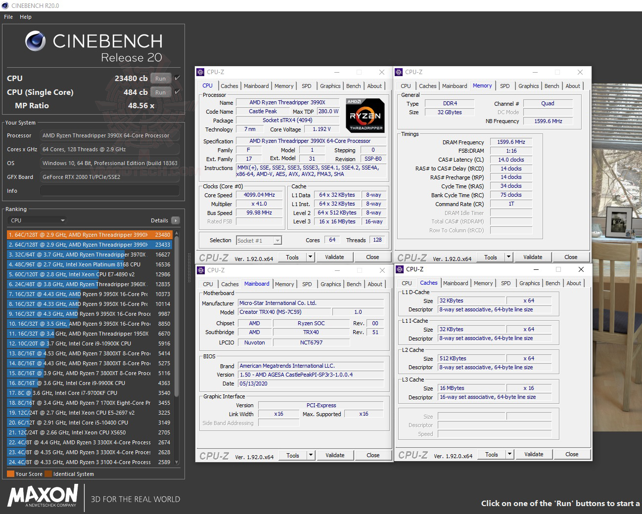 c20 AMD RYZEN THREADRIPPER 3990X PROCESSOR REVIEW