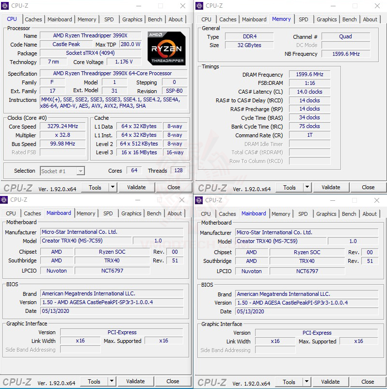 cpuid AMD RYZEN THREADRIPPER 3990X PROCESSOR REVIEW