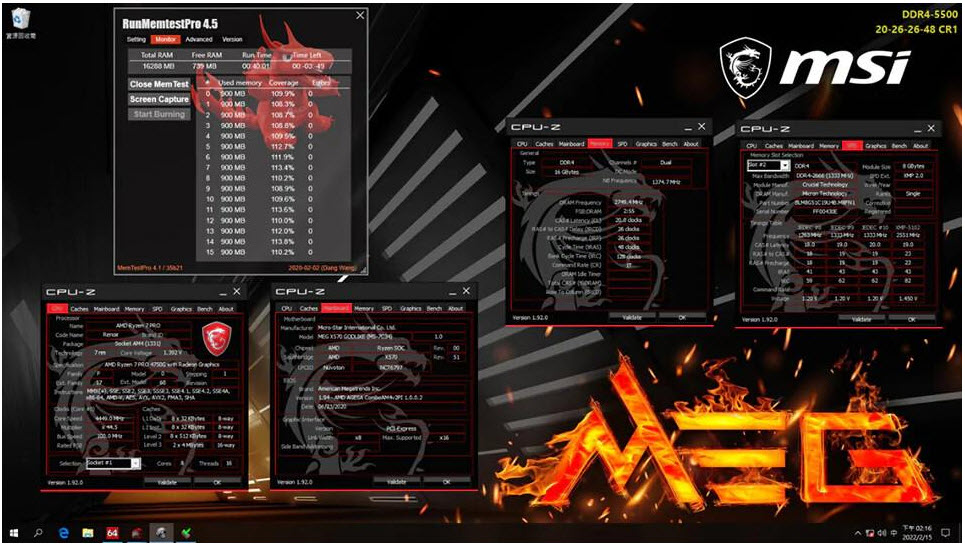 2020-07-23_10-11-54 2020 07 23 10 11 54 MSI โชว์โหดโอเวอร์คล๊อกซีพียู Ryzen 7 PRO 4750G ทะลุความเร็ว 5.8Ghz ด้วย Ln2 และโอเวอร์คล๊อกบัสแรมทะลุ 6118Mhz กันเลยทีเดียว!!!