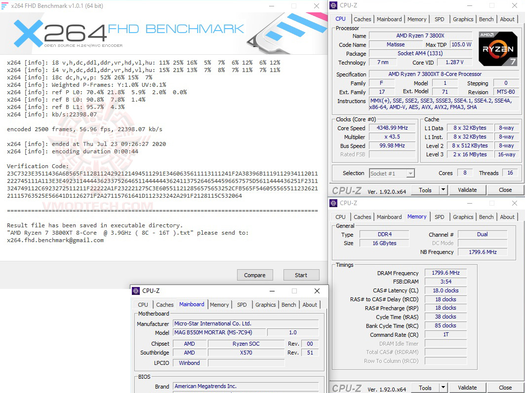 x264 1 MSI MAG B550M MORTAR REVIEW