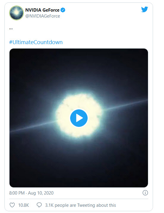 2020 08 11 9 42 43 Nvidia ปล่อยตัวอย่างปริศนาแรก “21 Days. 21 years.” ที่คาดว่าอาจจะเป็นวันเปิดตัวการ์ดจอ GeForce RTX 30ซีรี่ย์ สถาปัตย์ “Ampere” 