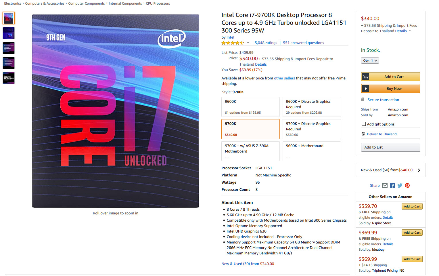 2020-08-12_11-33-09 2020 08 12 11 33 09 ซีพียู Intel 9th Gen ลดราคาลง 25% ในเว็บไซต์ออนไลน์ต่างประเทศ