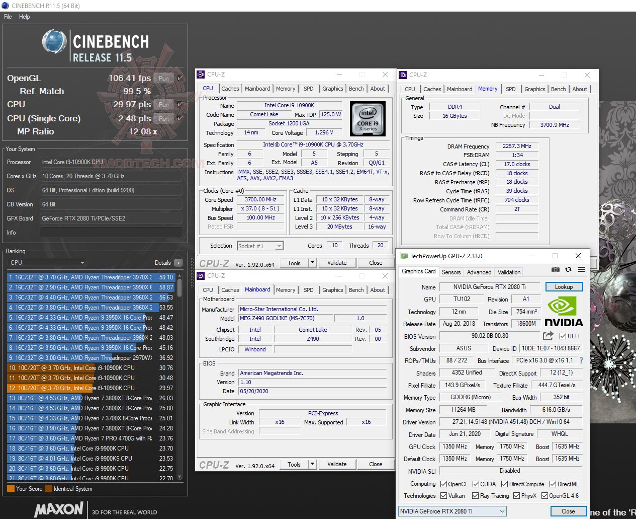 c11 MSI MEG Z490 GODLIKE REVIEW