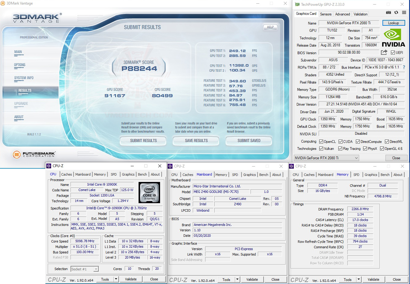 vt MSI MEG Z490 GODLIKE REVIEW