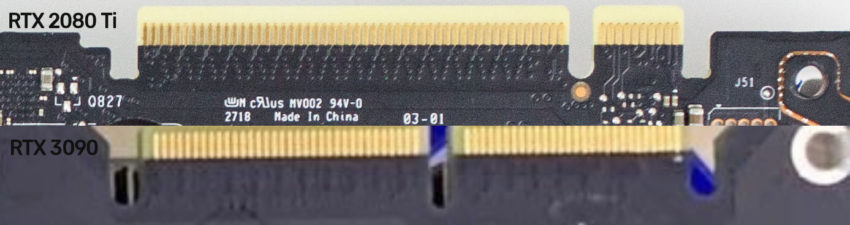 nvidia geforce ampere nvlink 850x225 ลือ!! พบภาพ PCB ที่คาดว่าเป็นการ์ดจอ NVIDIA GeForce RTX 3080 รุ่นใหม่ล่าสุดสถาปัตย์ Ampere มาพร้อมชิปแรม 11ชิปแบบ GDDR6X หลุดออกมาอย่างไม่เป็นทางการ  
