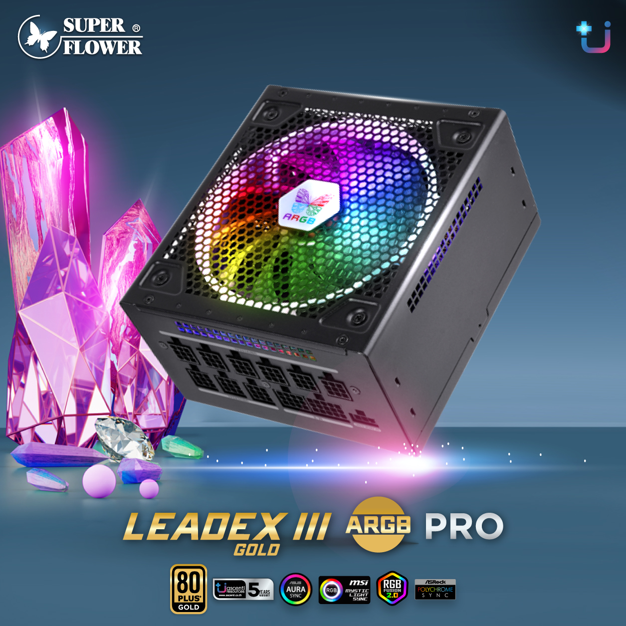 leadex-iii-argb-pro-2 leadex iii argb pro 2 Ascenti Resources เปิดตัว Super Flower LEADEX III GOLD ARGB PRO 650W, 750 W, 850 W คุณภาพอัดแน่นพร้อม 9 Pin Modular ที่ใครหลายคนคุ้นเคย !!